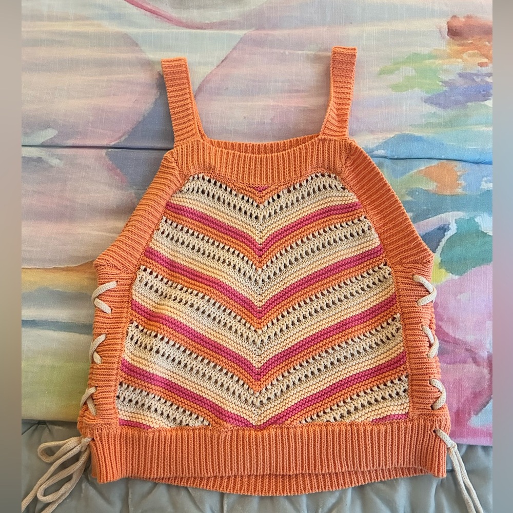 BCBG GENERATION CROCHET TOP